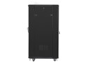 Szafa rack Lanberg FF01-6827-12B (27U; 19''; 1390mm / 600mm / 800 mm; stojąca; Pełne, Szklane; 800 kg; kolor czarny)