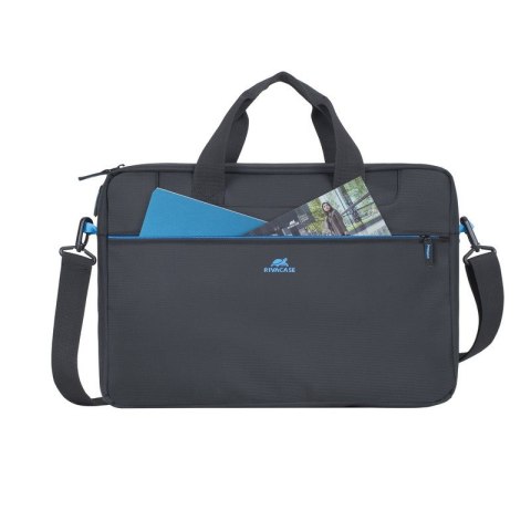 RIVACASE TORBA NA LAPTOP 16" REGENT, CZARNA, POLIESTER, KIESZENIE NA SMARTFON, DOKUMENTY, WIZYTÓWKI I AKCESORIA RIVACASE TORBA NA LAPTOP 16" REGENT, CZARNA, POLIESTER, KIESZENIE NA SMARTFON, DOKUMENTY, WIZYTÓWKI I AKCESORIA