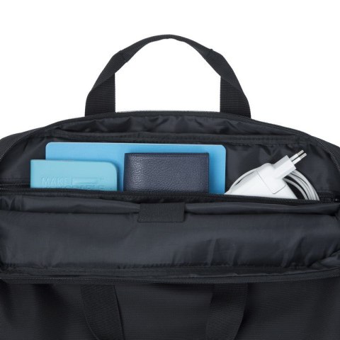RIVACASE TORBA NA LAPTOP 16" REGENT, CZARNA, POLIESTER, KIESZENIE NA SMARTFON, DOKUMENTY, WIZYTÓWKI I AKCESORIA RIVACASE TORBA NA LAPTOP 16" REGENT, CZARNA, POLIESTER, KIESZENIE NA SMARTFON, DOKUMENTY, WIZYTÓWKI I AKCESORIA