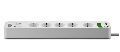 APC Essential SurgeArrest 5 outlets with 5V, 2.4A 2 port USB charger 230V Germany APC Essential SurgeArrest 5 outlets with 5V, 2.4A 2 port USB charger 230V Germany