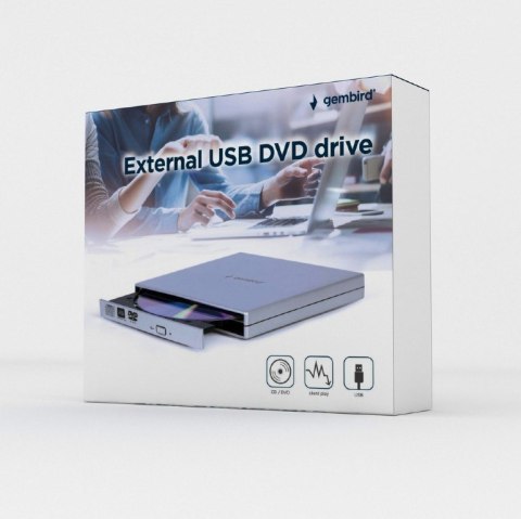 DVD RW USB2 8X EXT RTL/SILVER DVD-USB-02-SV GEMBIRD DVD RW USB2 8X EXT RTL/SILVER DVD-USB-02-SV GEMBIRD