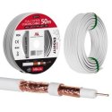 Kabel koncentryczny Maclean, Przewód antenowy satelitarny, RG61.02CU+4.8FPE+CU/P+32*0.12CU+6.8PVC, 100M, MCTV-472