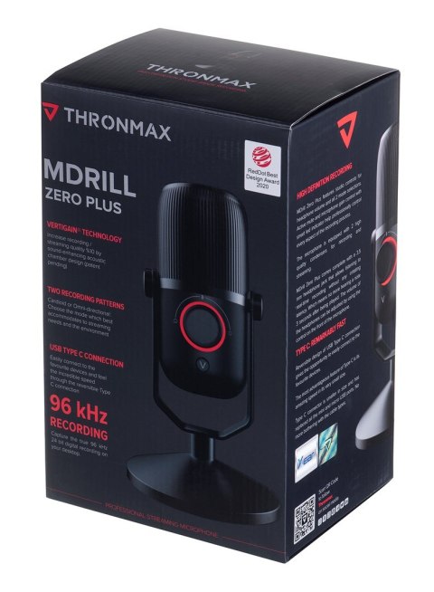 Mikrofon Thronmax Mdrill Zero Jet Black Plus 96Khz Mikrofon Thronmax Mdrill Zero Jet Black Plus 96Khz