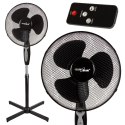 Wentylator podłogowy GreenBlue, 40W, 3 poziomy siły nawiewu, 1.25m wysokości 1,5m przewodu, z pilotem i timerem do 7,5h, GB580