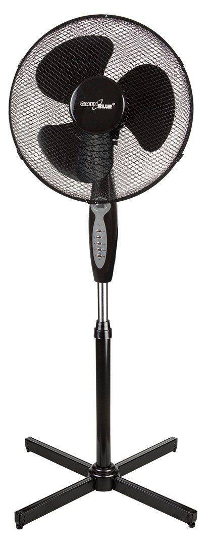 Wentylator podłogowy GreenBlue, 40W, 3 poziomy siły nawiewu, 1.25m wysokości 1,5m przewodu, z pilotem i timerem do 7,5h, GB580 Wentylator podłogowy GreenBlue, 40W, 3 poziomy siły nawiewu, 1.25m wysokości 1,5m przewodu, z pilotem i timerem do 7,5h, GB580