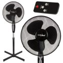 Wentylator podłogowy GreenBlue, 40W, 3 poziomy siły nawiewu, 1.25m wysokości 1,5m przewodu, z pilotem i timerem do 7,5h, GB580