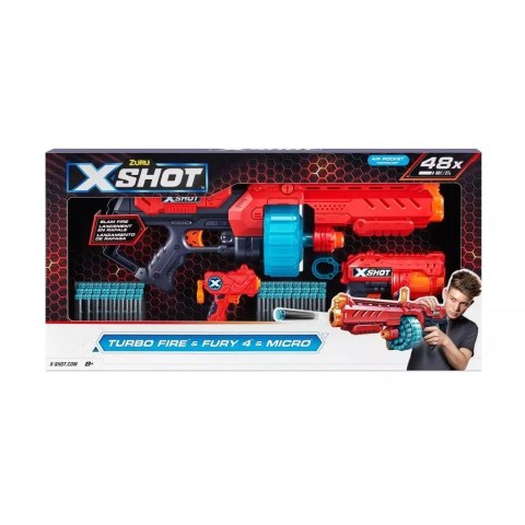 ZURU X-SHOT ExcelTurboFire wyrzutnia 36345 40213 ZURU X-SHOT ExcelTurboFire wyrzutnia 36345 40213