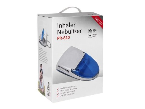 Inhalator nebulizator Promedix, zestaw, maski, filterki, PR-820 Inhalator nebulizator Promedix, zestaw, maski, filterki, PR-820