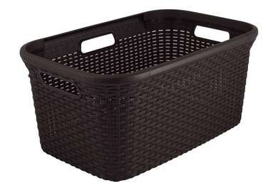 CURVER KOSZ DO MAGLA "NATURAL STYLE" 45L /CIEMNY BRĄZ CURVER KOSZ DO MAGLA "NATURAL STYLE" 45L /CIEMNY BRĄZ