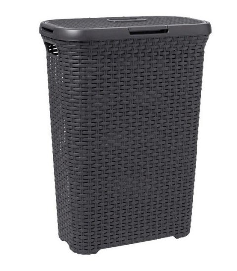 CURVER KOSZ NA BIELIZNĘ "NATURAL STYLE" 60L /CIEMNY SZARY CURVER KOSZ NA BIELIZNĘ "NATURAL STYLE" 60L /CIEMNY SZARY