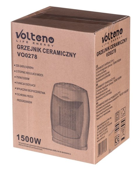 GRZEJNIK CERAMICZNY 1500W VO0278 GRZEJNIK CERAMICZNY 1500W VO0278