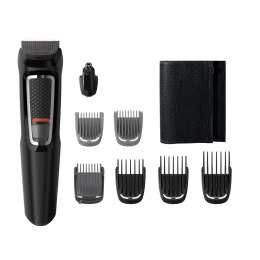 Philips | MG3730/15 | Trymer do twarzy i włosów 8 w 1 | Bezprzewodowy | Liczba stopni długości | Czarny