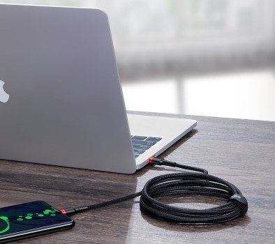 CABLE USB TO USB-C 2M/RED/BLACK CATKLF-AL91 BASEUS CABLE USB TO USB-C 2M/RED/BLACK CATKLF-AL91 BASEUS