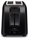 TEFAL | TT1A1830 | Toster | Moc 800 W | Ilość slotów: 2 | Materiał obudowy: tworzywo sztuczne | Czarny