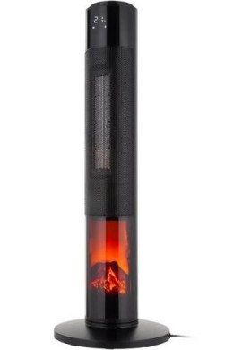 Termowentylator kolumnowy PTC Teesa 1000/2000W z funkcą imitacji kominka (pilot)