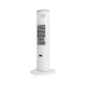 Termowentylator kolumnowy PTC Teesa z funkcją imitacji kominka.