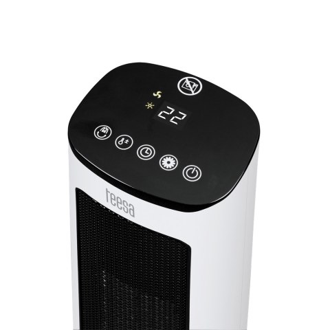 Termowentylator kolumnowy PTC Teesa z funkcją imitacji kominka. Termowentylator kolumnowy PTC Teesa z funkcją imitacji kominka.