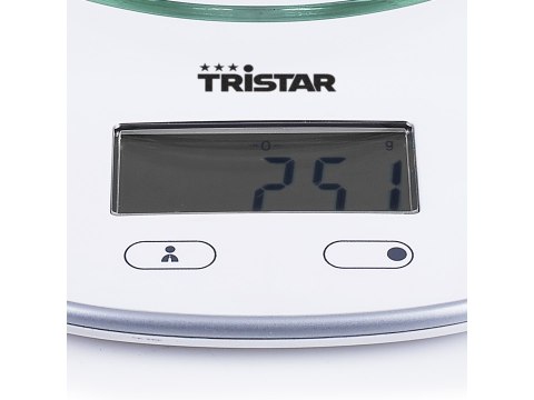 Tristar KW-2445 Waga kuchenna, biała Tristar | Wagi kuchenne | KW-2445 | Maksymalny ciężar (pojemność) 5 kg | Podziałka 1 g | Ty Tristar KW-2445 Waga kuchenna, biała Tristar | Wagi kuchenne | KW-2445 | Maksymalny ciężar (pojemność) 5 kg | Podziałka 1 g | Ty