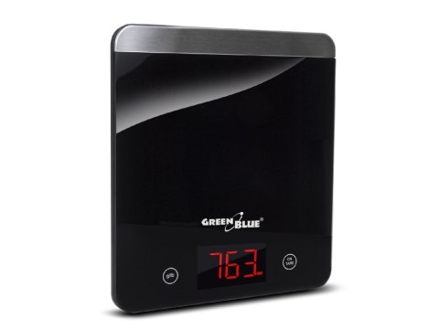 Waga kuchenna cyfrowa LED czarna GreenBlue GB171 min 1g max 5000g Waga kuchenna cyfrowa LED czarna GreenBlue GB171 min 1g max 5000g