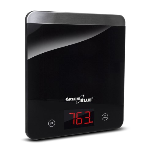 Waga kuchenna cyfrowa LED czarna GreenBlue GB171 min 1g max 5000g Waga kuchenna cyfrowa LED czarna GreenBlue GB171 min 1g max 5000g