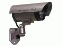 Atrapa kamery tubowej, diody IR LED, srebrna, IR1100S