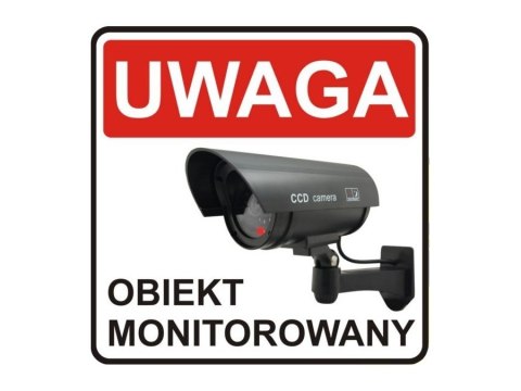 Atrapa kamery tubowej, diody IR LED, srebrna, IR1100S Atrapa kamery tubowej, diody IR LED, srebrna, IR1100S