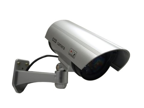 Atrapa kamery tubowej, diody IR LED, srebrna, IR1100S Atrapa kamery tubowej, diody IR LED, srebrna, IR1100S