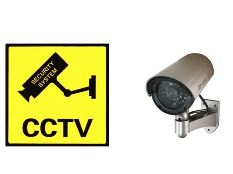 Atrapa kamery tubowej, diody IR LED, srebrna, IR1100S Atrapa kamery tubowej, diody IR LED, srebrna, IR1100S
