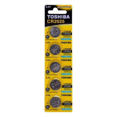 Bateria TOSHIBA CR2025 3V p5/blister cena za 1szt Bateria TOSHIBA CR2025 3V p5/blister cena za 1szt