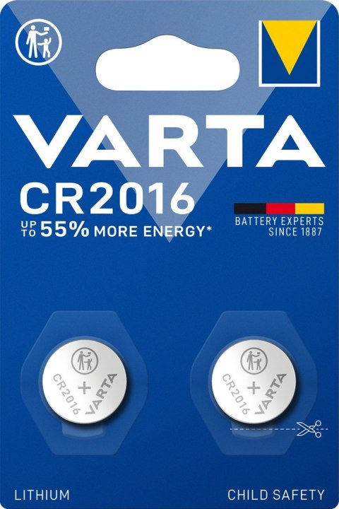 Bateria Varta Electronics CR2016 2szt 0970 Bateria Varta Electronics CR2016 2szt 0970
