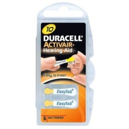 Duracell | A10/DA10/ZL10 | Ogniwa cynkowo-powietrzne | 6 szt.