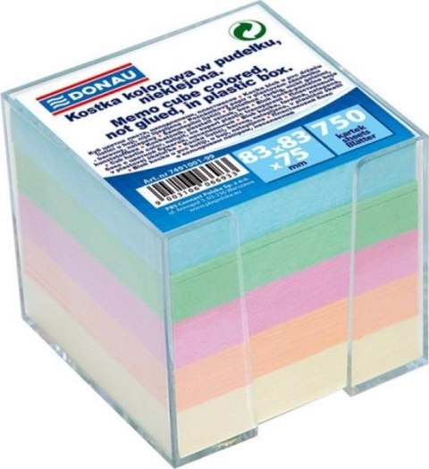 Kostka w pudełku nieklejona, kolorowa 750 kartek cena za 1szt Kostka w pudełku nieklejona, kolorowa 750 kartek cena za 1szt