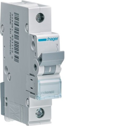 MBN106E WYŁĄCZNIK NADPRĄDOWY B 6A 1P 1M 6KA MBN106E WYŁĄCZNIK NADPRĄDOWY B 6A 1P 1M 6KA