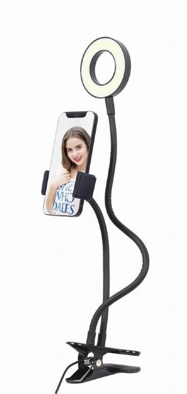 MOBILE ACC SELFIE RING&HOLDER/LED-RING4-PH-01 GEMBIRD MOBILE ACC SELFIE RING&HOLDER/LED-RING4-PH-01 GEMBIRD