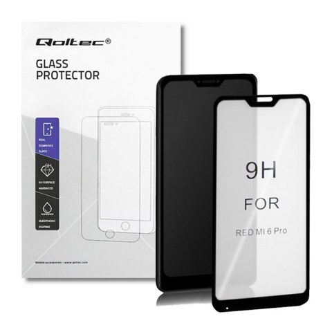Qoltec Hartowane szkło ochronne PREMIUM do Xiaomi A2 Lite | 6D | Czarne Qoltec Hartowane szkło ochronne PREMIUM do Xiaomi A2 Lite | 6D | Czarne