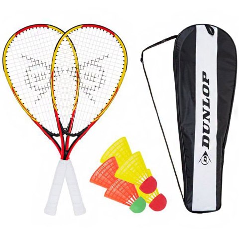 Zestaw do Speedmintona Racketball Set Dunlop żólto-czerwone 762091 Zestaw do Speedmintona Racketball Set Dunlop żólto-czerwone 762091
