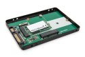 Adapter na dysk SATA HDD 2,5" M.2/mSATA3,6 Gbit/s, zapis do 520 MB/s aluminiowa