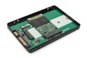 Adapter na dysk SATA HDD 2,5" M.2/mSATA3,6 Gbit/s, zapis do 520 MB/s aluminiowa