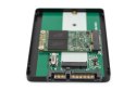 Adapter na dysk SATA HDD 2,5" M.2/mSATA3,6 Gbit/s, zapis do 520 MB/s aluminiowa