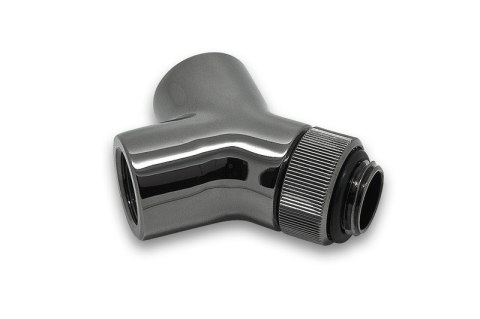 Bloki wodne EK EK-AF Adapter Y-Splitter G1/4 cala gwint męski na 2x G1/4 cala gwint wewnętrzny - obrotowy, czarny nikiel Bloki wodne EK EK-AF Adapter Y-Splitter G1/4 cala gwint męski na 2x G1/4 cala gwint wewnętrzny - obrotowy, czarny nikiel