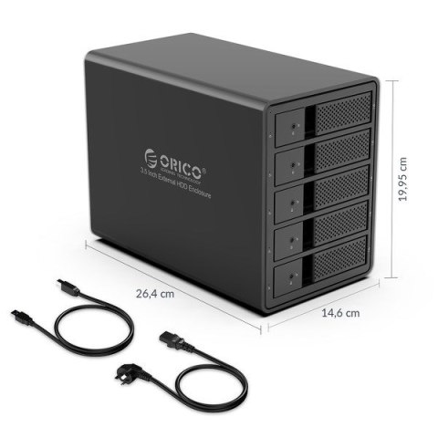 ORICO STACJA DOKUJĄCA 5X SATA 3,5" USB 5GBPS ORICO STACJA DOKUJĄCA 5X SATA 3,5" USB 5GBPS
