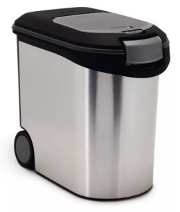 CURVER POJEMNIK DO PRZECHOWYWANIA KARMY 12KG 35L /IML SREBRNY