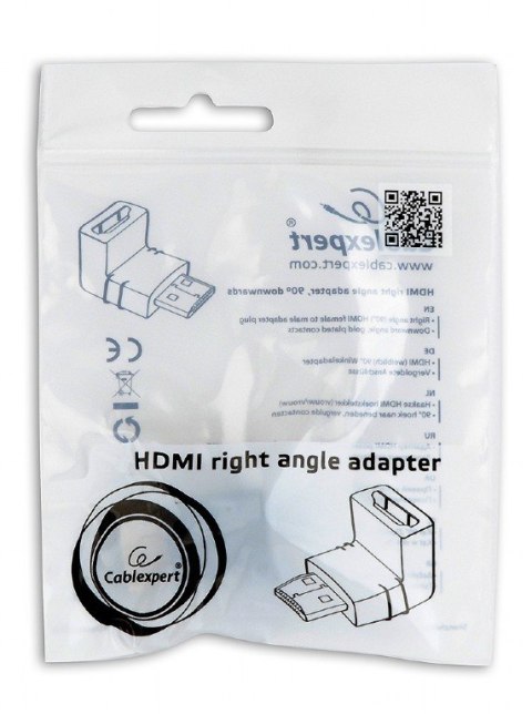 ADAPTER I / O HDMI TO HDMI A-HDMI90-FML GEMBIRD ADAPTER I / O HDMI TO HDMI A-HDMI90-FML GEMBIRD