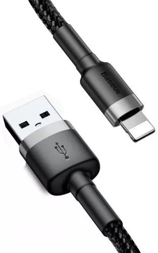 CABLE LIGHTNING TO USB 2M/GRAY/BLACK CALKLF-CG1 BASEUS CABLE LIGHTNING TO USB 2M/GRAY/BLACK CALKLF-CG1 BASEUS