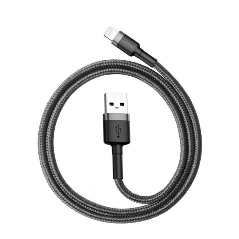 CABLE LIGHTNING TO USB 2M/GRAY/BLACK CALKLF-CG1 BASEUS CABLE LIGHTNING TO USB 2M/GRAY/BLACK CALKLF-CG1 BASEUS