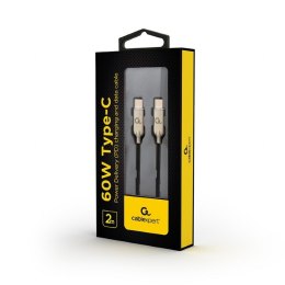 CABLE USB-C TO USB-C 2M/CC-USB2PD60-CMCM-2M GEMBIRD