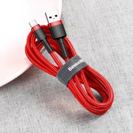 CABLE USB TO USB-C 1M/RED/BLACK CATKLF-B91 BASEUS