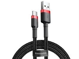 CABLE USB TO USB-C 1M/RED/BLACK CATKLF-B91 BASEUS CABLE USB TO USB-C 1M/RED/BLACK CATKLF-B91 BASEUS