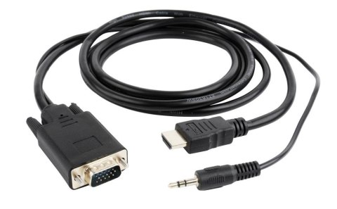 KABEL HDMI-VGA +3.5MM 3M A-HDMI-VGA-03-10 GEMBIRD KABEL HDMI-VGA +3.5MM 3M A-HDMI-VGA-03-10 GEMBIRD
