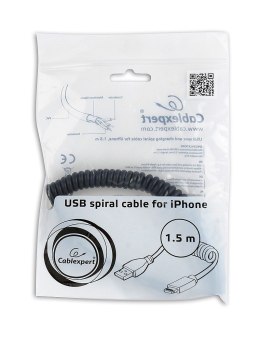 KABEL LIGHTING USB2 1.5M SPIRAL CC-LMAM-1.5M GEMBIRD